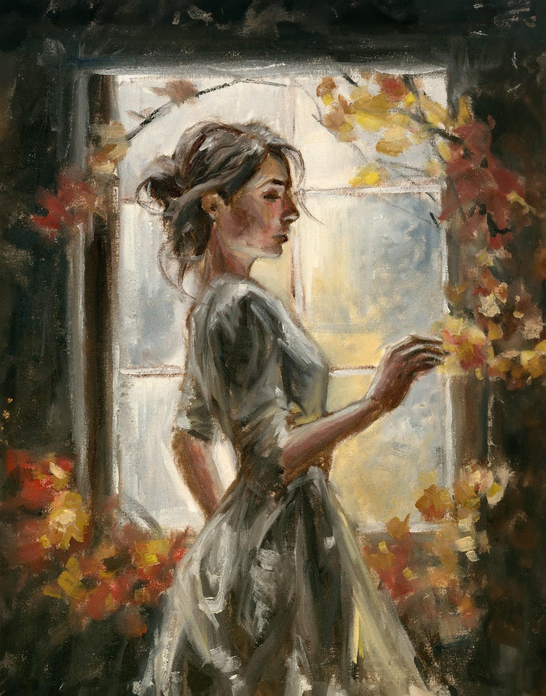 Fall Window Print Fall Window, Giclee Art Print - Etsy