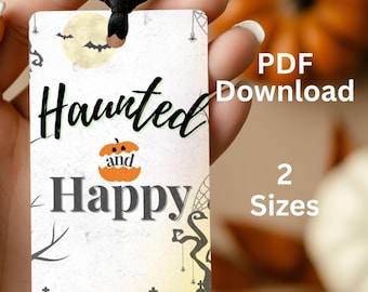 Tags griezelige Halloween-traktatie: afdrukbare bedankkaartjes (direct downloaden)
