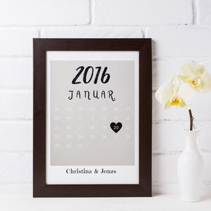 Personalizable Couple Anniversary Picture, Love Message, Valentine&#39;s Day Gift, Couple Gift, Save the Date, Gift for Partner