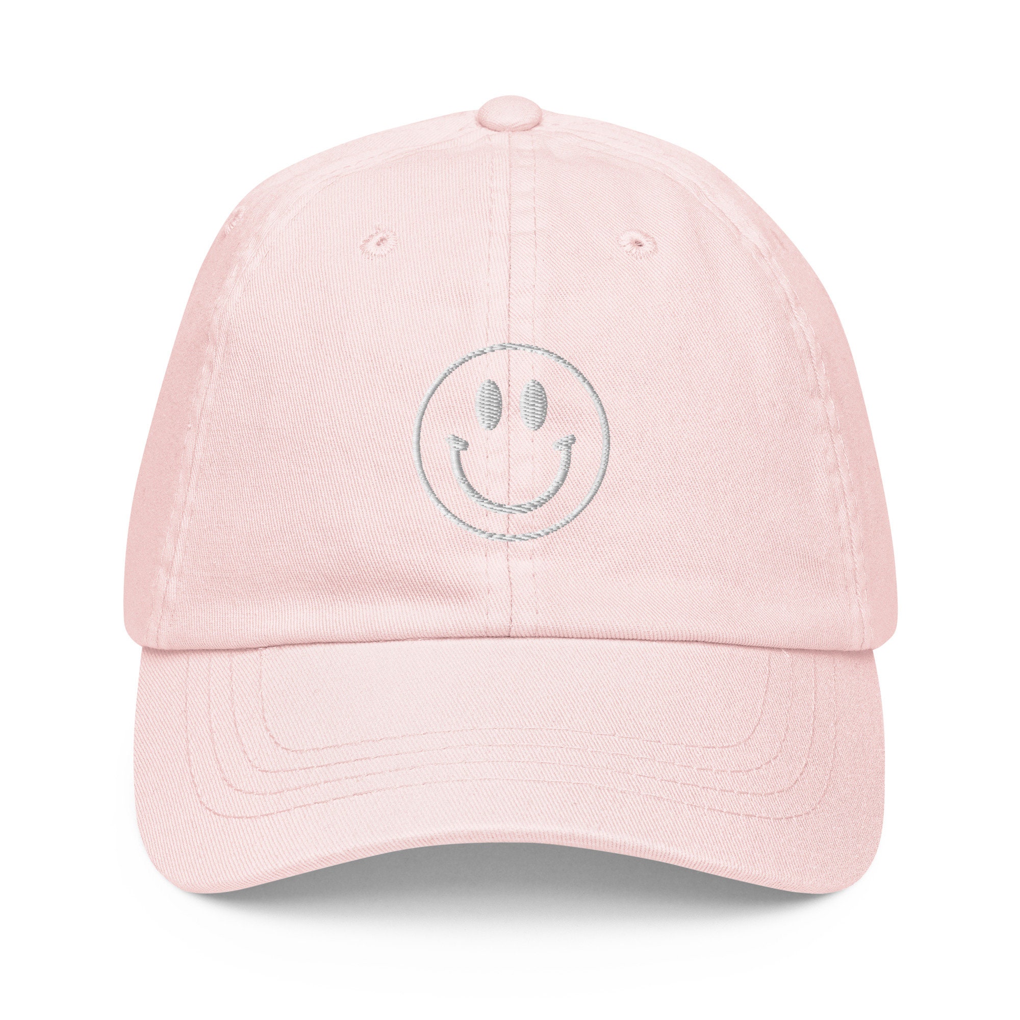 Smiley Face Embroidered Modern Neutral 
