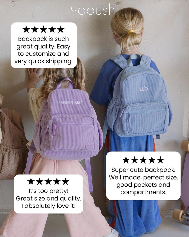 Personalized Boys Backpack|Custom Toddler Boy Birthday Gift|Daycare Book bag|Corduroy bag with Name|Babyboy Diaper Bag |Embroidered Gift image 20
