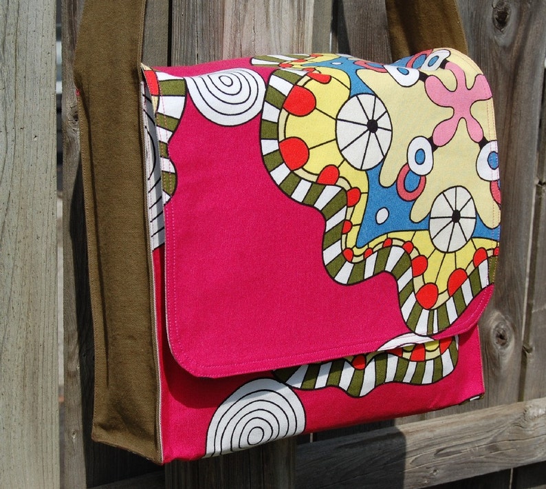Pink Mandala Messenger Bag image 2