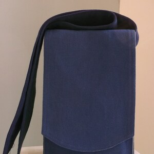 Blue Denim Small Messenger Bag