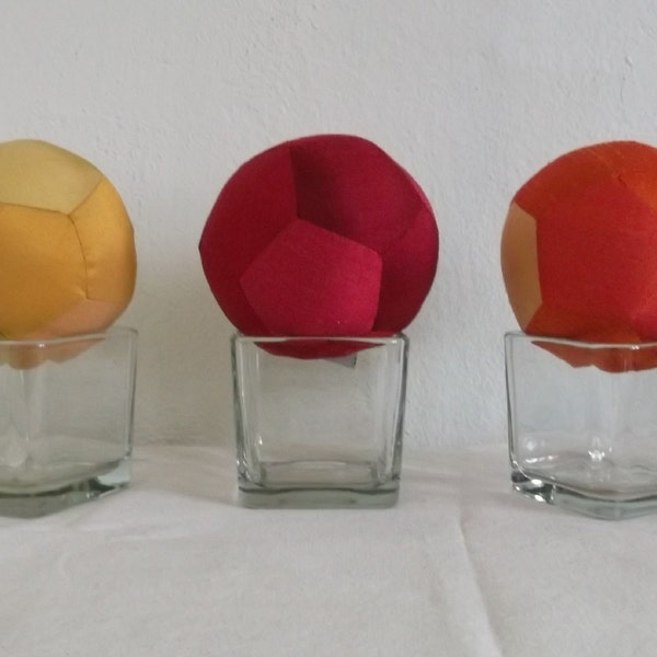 Three Silk Balls- Red Yellow Orange