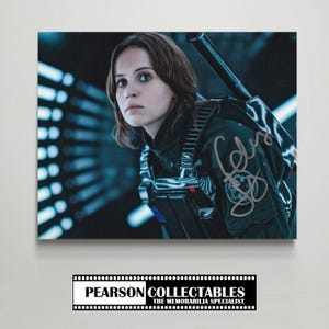Felicity Jones &#39;Rogue One&#39; Autograph Photo | Authentic Signature | CoA Included | Genuine Movie Memorabilia | Signed Picture | Star Wars