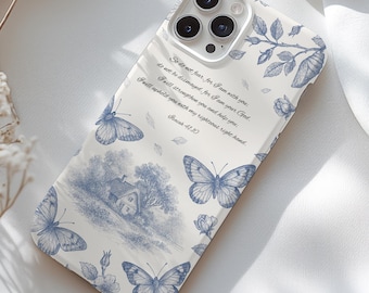 Personalized Bible Verse Phone Case For iPhone 16 15 14 13 12 11 Pro Plus Max, Add Jesus Quote, Custom Phone Case, toile phone case