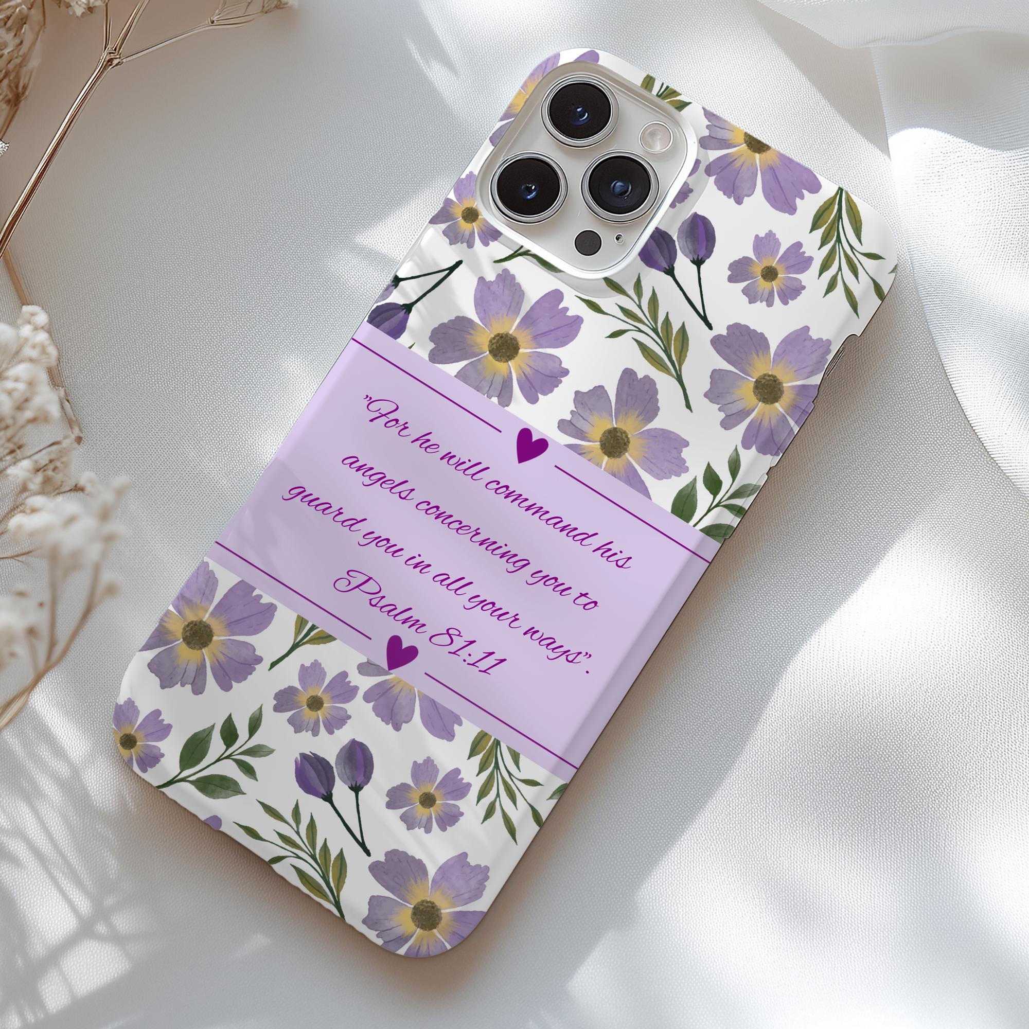 Personalized Bible Verse Phone Case For iPhone 16 15 14 13 12 11 Pro Plus Max Mini, Add Your Favorite Bible Quote, Custom Phone Case