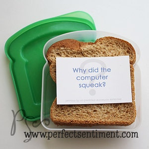 Lunchbox Laugh Cards download printbaar -toevoegen op set-