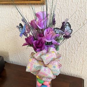 Easter Floral Arrangement with Vase