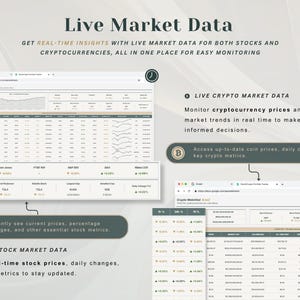 PLR Investment Portfolio Tracker Spreadsheet Stock Portfolio Tracker Google Sheets Investment Dashboard Trading Journal Crypto Tracker image 13