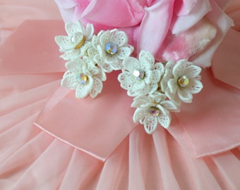 GORGEOUS Vintage Clip Earrings, light weight rhinestone earrings for wedding, mid century bride