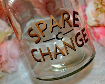 Kitchy Midcentury Spare Change Jug / 1960's Tip Jar decor