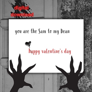 Eres lo mismo para mi decano, tarjeta de felicitación / tarjeta de amor sobrenatural / tarjeta de relación / imprimible / tarjeta descargable / descarga digital