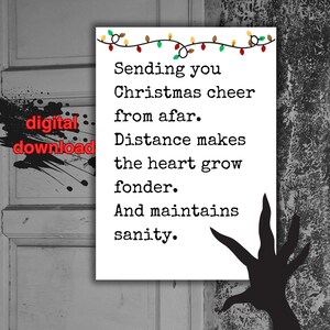 cartão engraçado de saudação de Natal | cartão engraçado e sarcástico | cartão de saudades | natal idiota | cartão sarcástico | para impressão | download digital