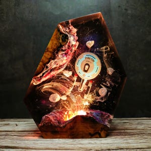 Diorama NCC 1701 C nigh light, Customer star trek figure, NCC 1701 C model, Customer night light, best night light 2025, Beautiful lamp 2025