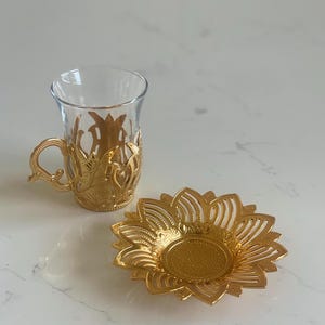 Turkish Tea Glasses Set, Turkish Tea Set, Tea Cups, Tea Glasses, Home Gifts, Wedding Gift, Christmas Gift