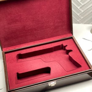 Estojo personalizado para armas, feito à mão, para armazenamento seguro. Ideia de presente para 2026.