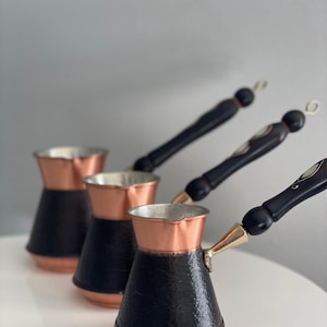 Copper Turkish Coffee Pot, Turkish Greek Arabic Coffee Pot Coffee Maker  Cezve Briki, Stovetop Coffee Maker, Copper Coffee Maker