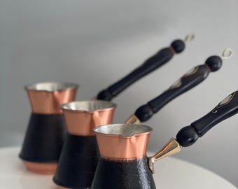 Copper Turkish Coffee Pot, Turkish Greek Arabic Coffee Pot Coffee Maker  Cezve Briki, Stovetop Coffee Maker, Copper Coffee Maker