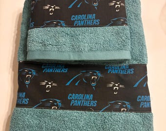 Carolina Panthers Team Football Bath Towel Set