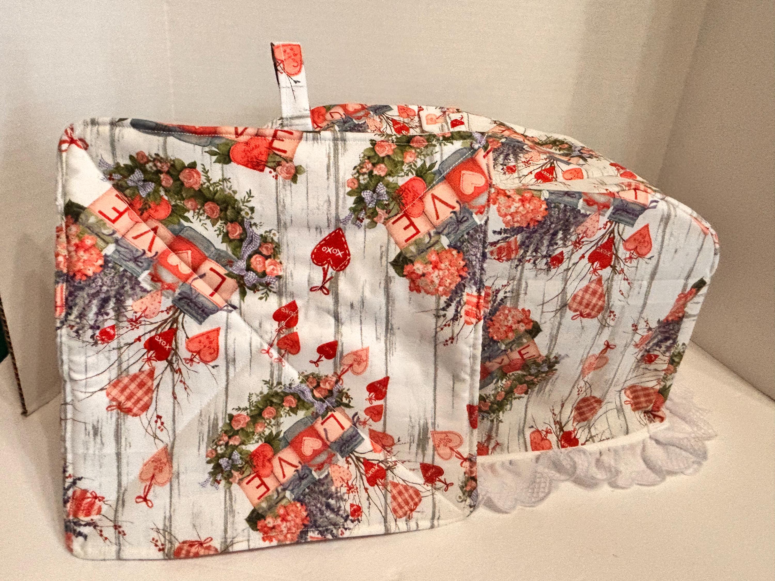 Hearts Slice Toaster Cover With Potholder Canada