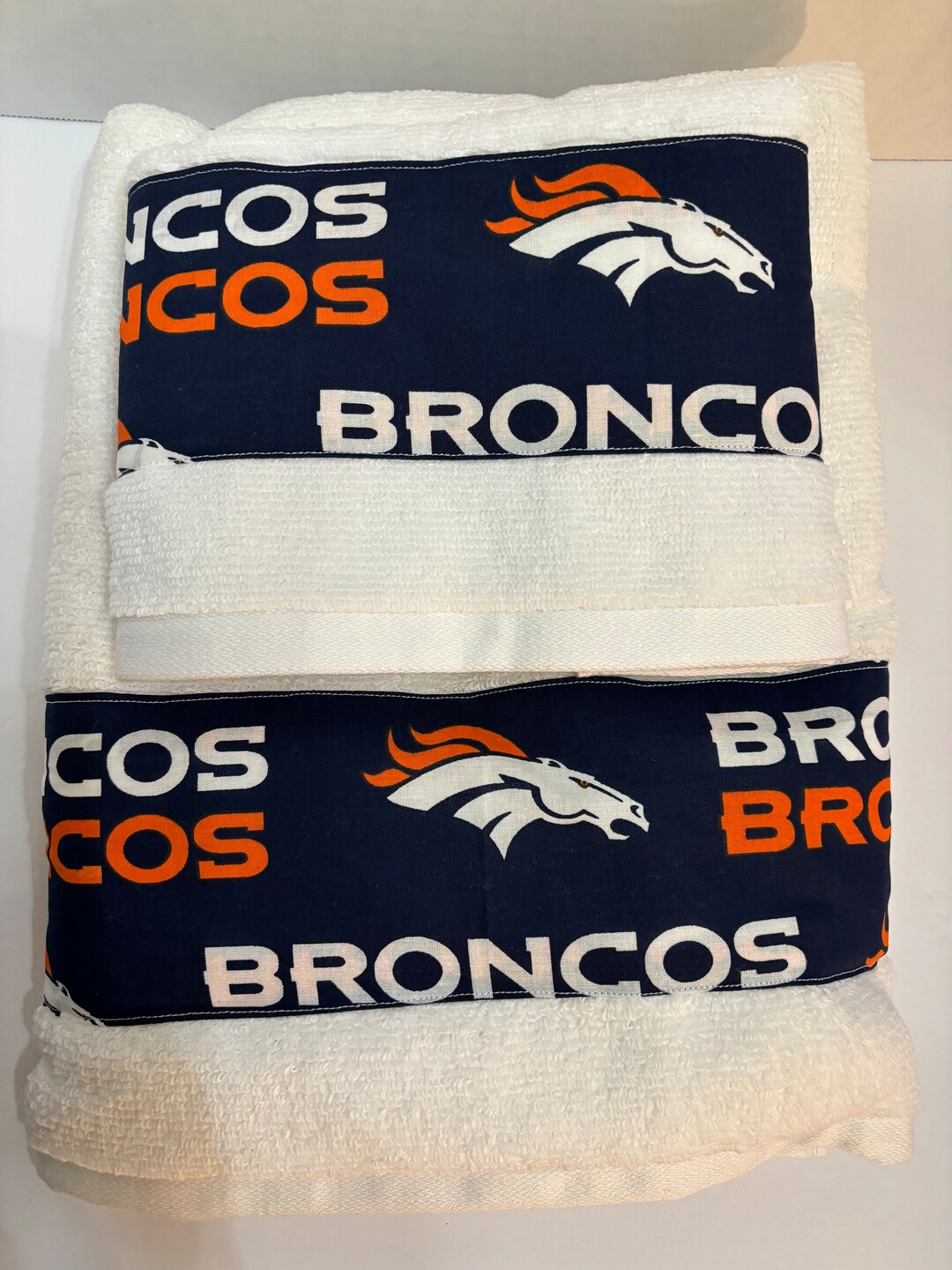 Denver Broncos Team Football Bath Towel Set Etsy