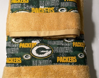 GreenBay Packers Team Football Bath Towel Set