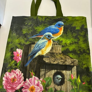 Blue birds Tote Bag