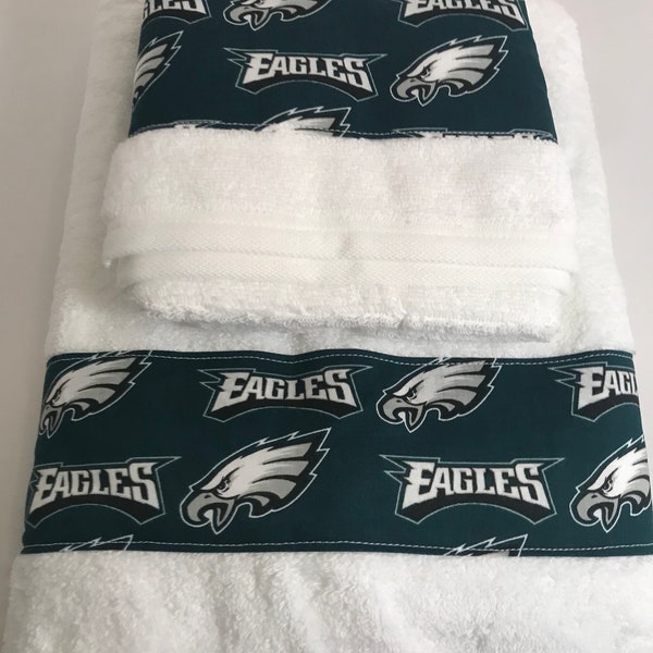 Philadelphia Eagles Team Football Bath Towel Set