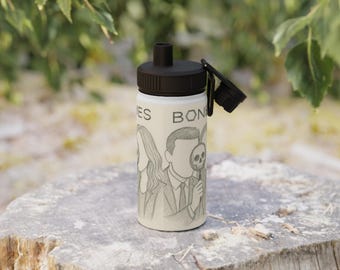 Bones Tv-series Water, Seeley Booth and Temprenace Brenen Bones Water bottle,