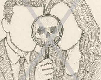 Tarjeta/póster imprimible de la serie de televisión BONES, Dra. Temperance Brennan y Seeley Booth