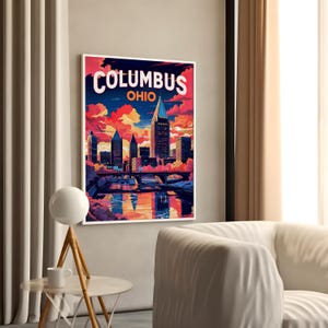 Columbus Print , Columbus Poster, Art Gift, Columbus Decor, Holiday Gift,  Gifts For Him,  Columbus Photo Columbus Wall Art, Columbus Print