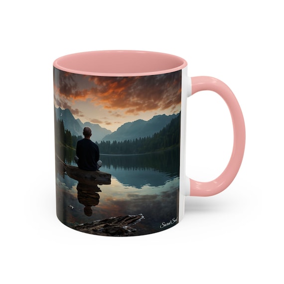 SacredSoul HealingJourney - Peace Within Coffee Mug, Colorful Mug, Inspirational Drinkware, Perfect for Gifts, Summer Vibes