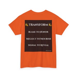 Blame to Honor - Unisex Heavy Cotton Tee - inspirational Graphic Shirt for Men & Women