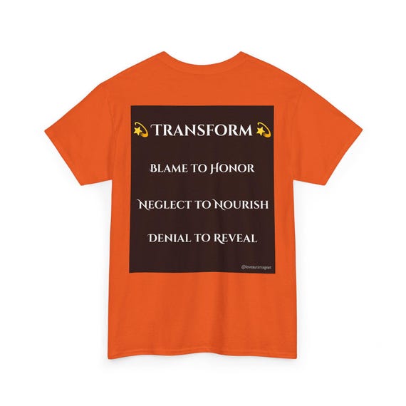 Blame to Honor - Unisex Heavy Cotton Tee - inspirational Graphic Shirt for Men & Women