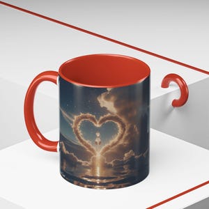 SacredSoul HealingJourney - Heart Remembers コーヒーマグ、カラフルなマグカップ、インスピレーションを与えるドリンクウェア、ギフトに最適、夏の雰囲気、楽しいデザイン