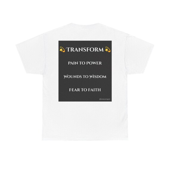 Pain to Power - Unisex Heavy Cotton Tee - inspirational Graphic Shirt for Men & Women