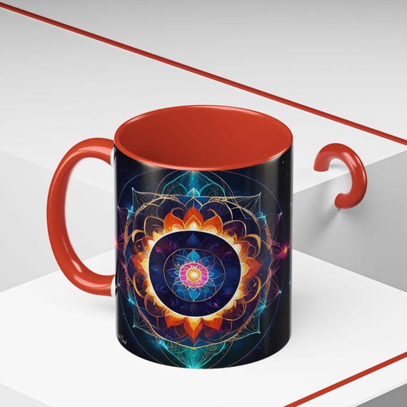 SacredSoul HealingJourney - Energy Release Coffee Mug, Colorful Mug, Inspirational Drinkware, Perfect for Gifts, Summer Vibes