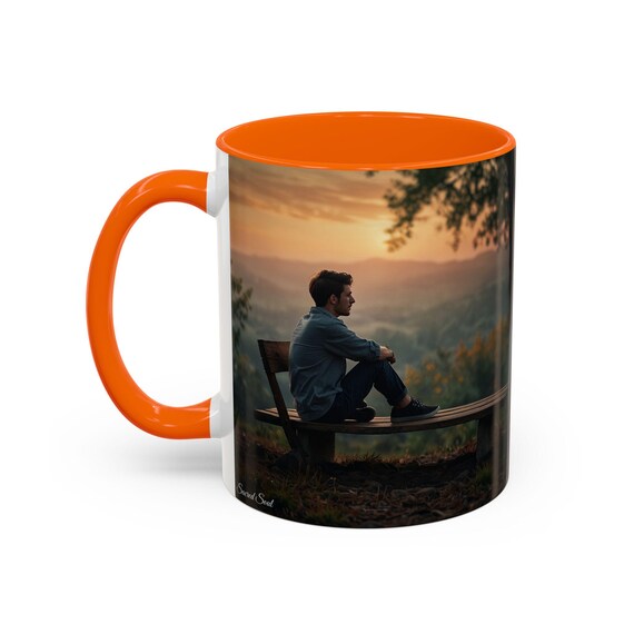 SacredSoul HealingJourney - When Mind Rest Coffee Mug, Colorful Mug, Inspirational Drinkware, Perfect for Gifts, Summer Vibes, Fun Desi