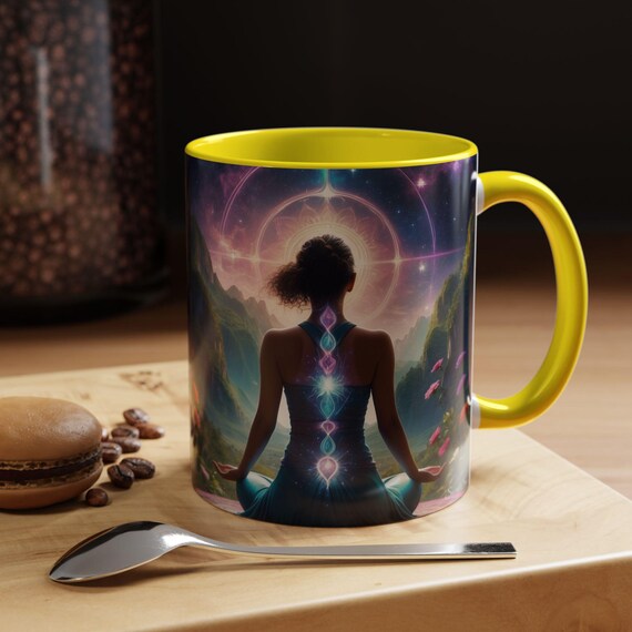 SacredSoul HealingJourney - Choose peace Coffee Mug, Colorful Mug, Inspirational Drinkware, Perfect for Gifts, Summer Vibes