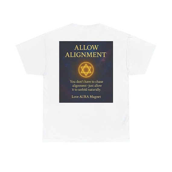 ALLOW ALIGNMENT - Unisex Heavy Cotton Tee - inspirational Graphic Shirt for Men & Women