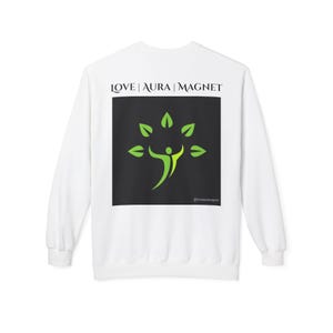 Sudadera unisex de cuello redondo de felpa suave de peso medio - 80 % algodón hilado en anillo, 20 % poliéster. Corte relajado con diseño de hombros caídos. imagen 7