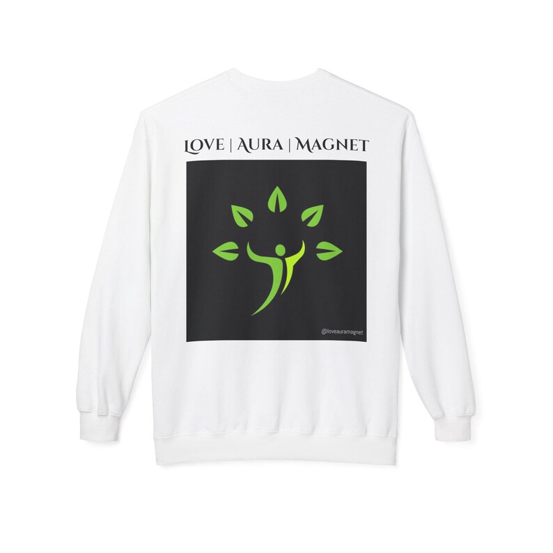 Sudadera unisex de cuello redondo de felpa suave de peso medio - 80 % algodón hilado en anillo, 20 % poliéster. Corte relajado con diseño de hombros caídos. imagen 7