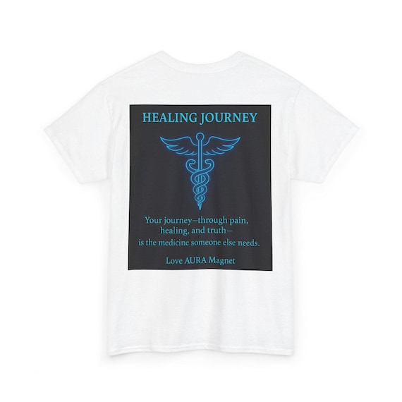 HEALING JOURNEY - Unisex Heavy Cotton Tee - inspirational Graphic Shirt for Men & Women