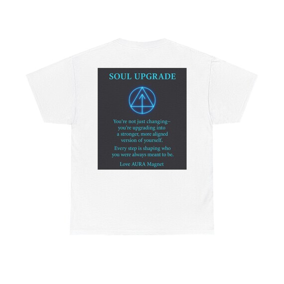 SOUL UPGRADE - Unisex Heavy Cotton Tee - inspirational Graphic Shirt for Men & Women