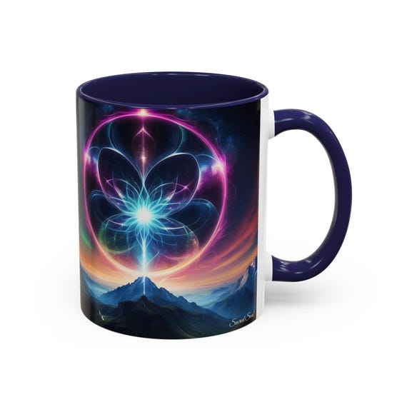 SacredSoul HealingJourney - Energy Release Coffee Mug, Colorful Mug, Inspirational Drinkware, Perfect for Gifts, Summer Vibes