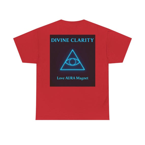 DIVINE CLARITY - Unisex Heavy Cotton Tee - inspirational Graphic Shirt for Men & Women