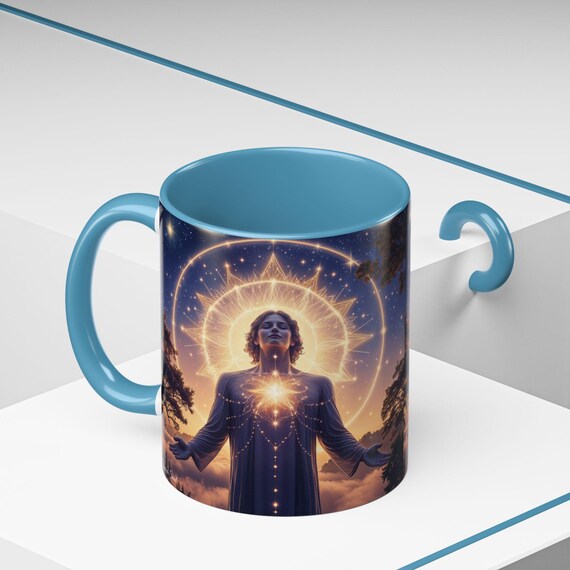 SacredSoul HealingJourney - Future Self Coffee Mug, Colorful Mug, Inspirational Drinkware, Perfect for Gifts, Summer Vibes