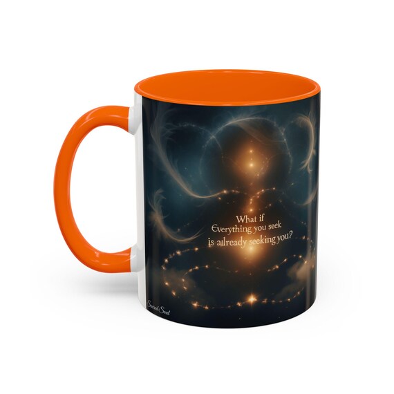 SacredSoul HealingJourney - Seeking You Mug, Colorful Mug, Inspirational Drinkware, Perfect for Gifts, Summer Vibes, Fun Desi
