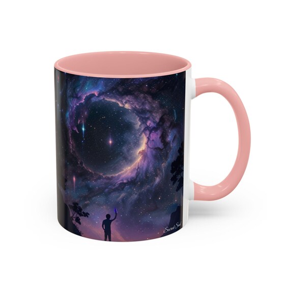 SacredSoul HealingJourney - Universe Guides Me Coffee Mug, Colorful Mug, Inspirational Drinkware, Perfect for Gifts, Summer Vibes